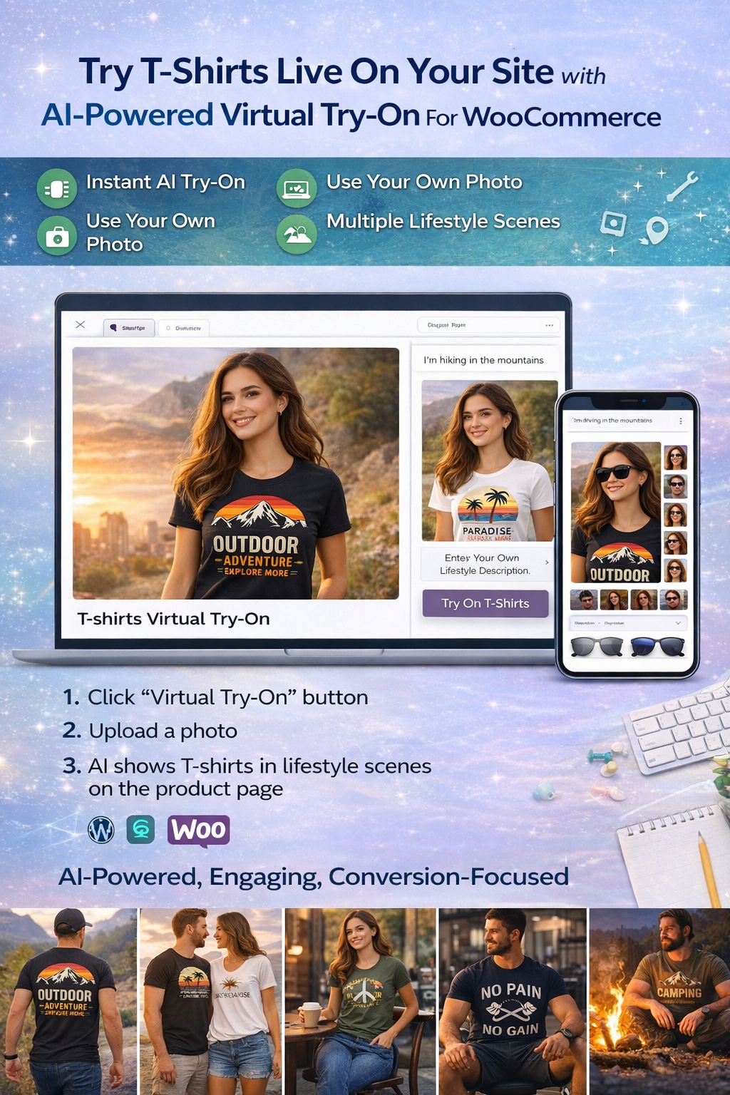 AI Powered Tshirt Virtual Try-on Popup | WooCommerce WordPress