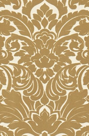 Tapete Flock Architects Paper Barock weiss gold