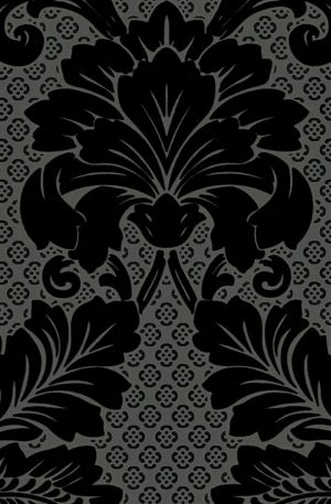 Wallpaper ornaments anthracite Architects Paper
