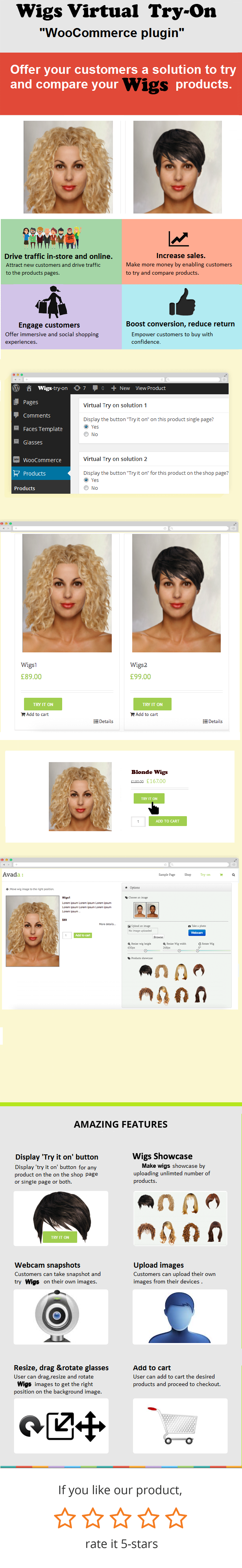 WooCommerce Wigs Virtual Try-On - 1